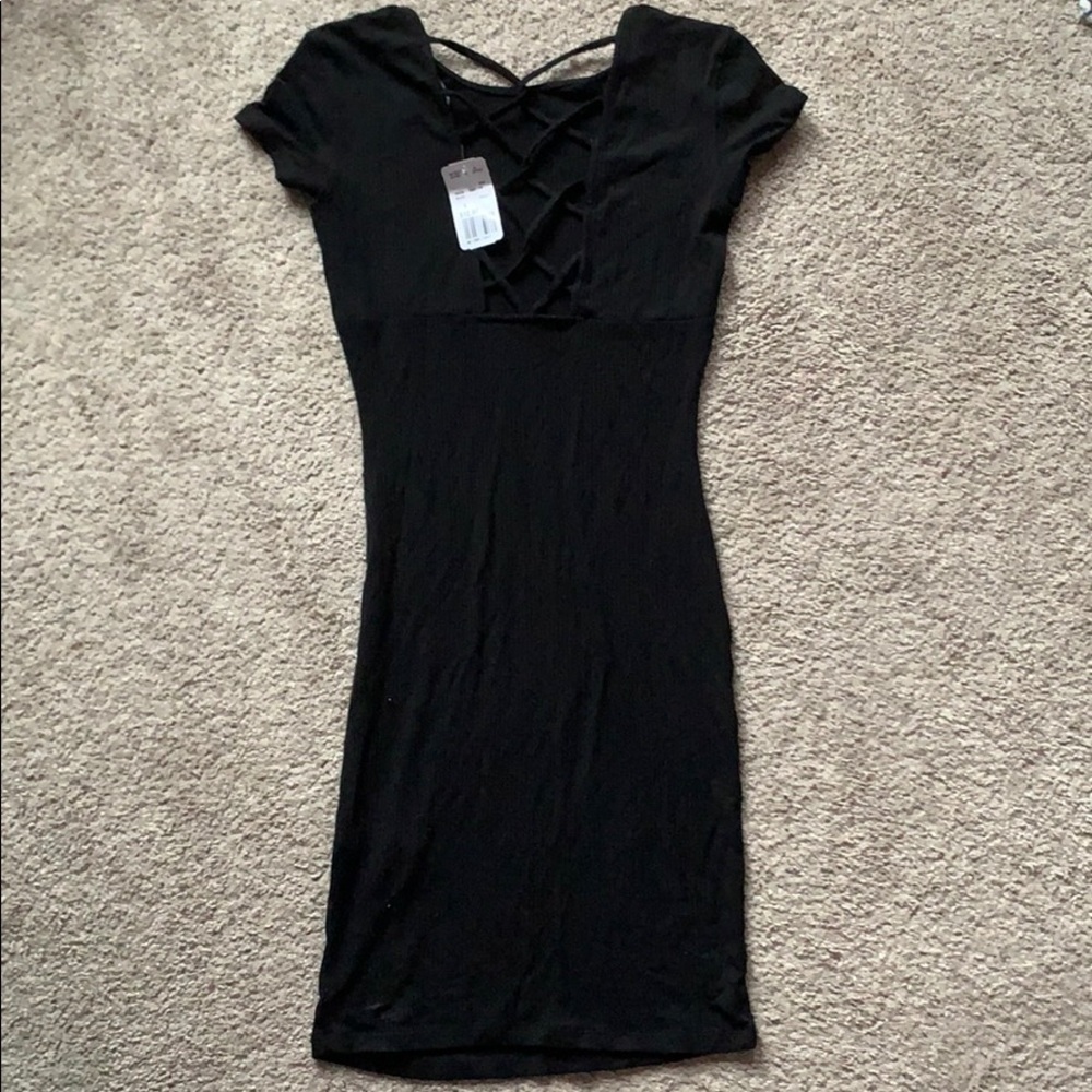 Forever 21 black knee length dress NWT!